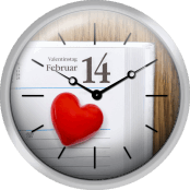 Red Heart Marking Valentine S Day In A Calendar
