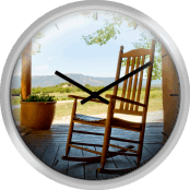 Rocking Chair At Ranch House Porch