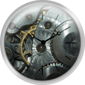Close Up View Of Complex Clockwork