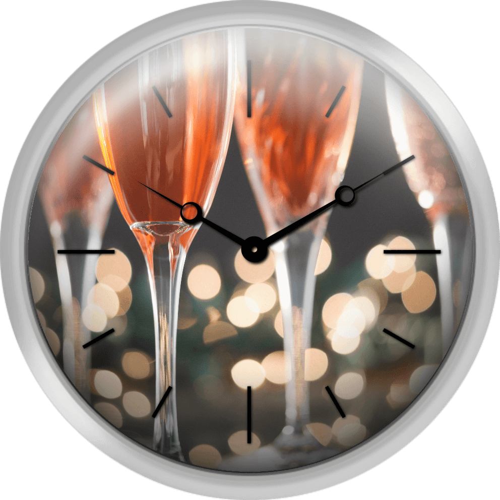 Xpress Clocks Gallery Usa New Jersey Jersey City Champagne Flutes