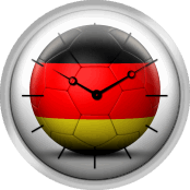 Flag Of Germany On Soccer Ball
