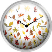 Background Pattern Of Falling Autumn Leaves