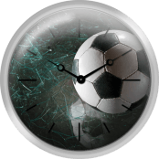 A Soccer Ball On Broken Glass