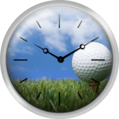 Usa Illinois Metamora Golf Ball On Tee Under Blue Sky