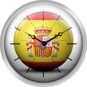 Flag Of Spain On Soccer Ball
