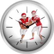 Football Handoff With Clipping Path