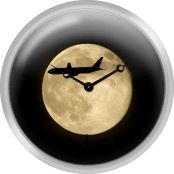 Airplane Across The Moon