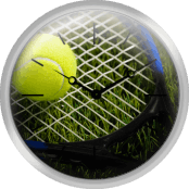 Usa Illinois Metamora Tennis Racket And Ball On Grass